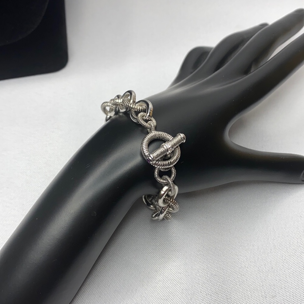Judith Ripka .925 Braclet Maltese Cross 47g - Picture 2 of 6